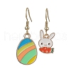 Easter Themed Alloy Enamel Dangle Earrings EJEW-JE05497-03-1