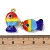 Handmade Lampwork Pendants LAMP-A007-01G-05-3