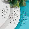 120Pcs 3 Style 201 Stainless Steel Beads STAS-NB0001-69-5