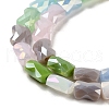Electroplate Glass Beads Strands GLAA-Q098-E01-01-3