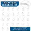 Unicraftale 304 Stainless Steel Letter Charms STAS-UN0003-70P-3