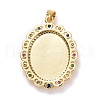 Brass Micro Pave Colorful Cubic Zirconia Pendants ZIRC-E165-02G-2