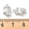 Micro Pave Clear Cubic Zirconia Pendants KK-M102-07P-3