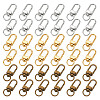 DICOSMETIC 42Pcs 3 Colors Alloy Swivel Clasps FIND-DC0005-61-1