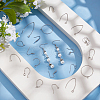 Unicraftale 304 Stainless Steel & 316 Surgical Stainless Steel Earring Hooks & Earring Hooks & Jump Rings STAS-UN0002-89P-2