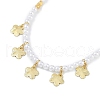 6mm Round ABS Imitation Pearl Beaded Necklaces NJEW-P317-12B-G-1