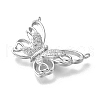 925 Sterling Silver Pave Clear Cubic Zirconia Pendants STER-P067-01P-2