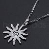 Non-Tarnish 201 Stainless Steel Pendants Necklaces NJEW-S105-JN725-45-1-1