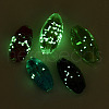 Luminous Handmade Gold Sand Lampwork Beads FOIL-T006-01-2