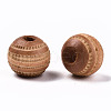 Painted Natural Wood Beads WOOD-T021-54A-09-2