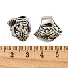 316 Surgical Stainless Steel Large Hole Beads STAS-Q326-05AS-01-3