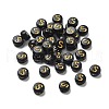 Plating Opaque Acrylic Beads OACR-R005-03S-1