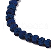 Electroplated Natural Lava Rock Beads Strands G-Q1009-G01-02F-3