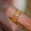 Elegant French Vintage Style S925 Sterling Silver Hollow Leaf Women's Ring for Various Occasions IG3698-3-4