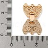 Brass Fold Over Clasps KK-N254-117G-02-3