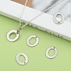 Tarnish Resistant 304 Stainless Steel Letter Charms STAS-O072-O-5