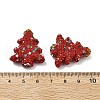 Christmas Tree Polymer Clay Rhinestone Beads CLAY-NH0001-10A-3