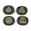 4Pcs 4 Styles Natural Obsidian Display Decorations G-F786-02B-07-1