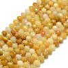 Natural Topaz Jade Beads Strands G-P573-A57-01-2