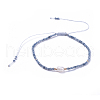 Adjustable Nylon Thread Braided Beads Bracelets BJEW-JB04375-04-1