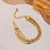 304 Stainless Steel Multi-strand Bracelets FS-WG84A16-01-3