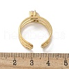 304 Stainless Steel Cuff Rings for Women RJEW-D302-03G-06-3