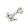 Rack Plating Brass European Dangle Charms KK-R200-04AS-02-2