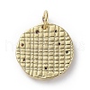 Brass Micro Pave Cubic Zirconia Pendants X-ZIRC-G157-03J-01G-2