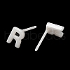 Hypoallergenic Bioceramics Zirconia Ceramic Stud Earrings EJEW-F340-04R-2