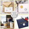 Custom Round Silver Foil Embossed Picture Stickers DIY-WH0503-008-4