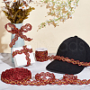 15 Yards Sparkle Polyester Lace Ribbon OCOR-WH0003-033A-4