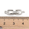 Rack Plating Brass Fold Over Clasps KK-A224-25A-P-3