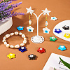 Cheriswelry 16Pcs 8 Colors Handmade Evil Eye Lampwork Pendants LAMP-CW0001-06-7
