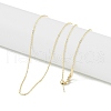 Brass Cable Chain Necklaces NJEW-U008-07G-1
