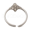 Non-Tarnish 304 Stainless Steel Cuff Ring RJEW-F136-03P-3