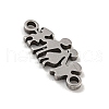 201 Stainless Steel Connector Charms STAS-S146-03P-2
