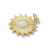 Brass Resin Pendants KK-M300-01G-01-2