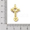 Rack Plating Brass Micro Pave Cubic Zirconia Pendants KK-P247-07G-3