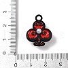 Spray Painted Alloy Pendants PALLOY-S038-08B-3