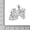 201 Stainless Steel Pendants STAS-S157-25A-P-3