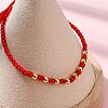 Polyester Cord Braided Bead Bracelets for Women BJEW-L698-03G-02-2