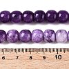 Dyed Natural White Jade Beads Strands G-T138-S13-5
