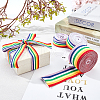Fingerinspire Stripe Double Face Rainbow Ribbon OCOR-FG0001-06-6