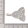 Non-Tarnish 201 Stainless Steel Pendants STAS-A094-24P-3