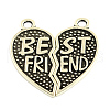 Tibetan Style Alloy Split Pendants X-TIBEP-5479-AS-LF-2