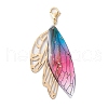 Butterfly Wings Resin Pendant Decorations HJEW-TA00314-4