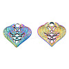 Ion Plating(IP) 201 Stainless Steel Pendants STAS-N098-241M-1