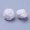 White Flower Acrylic Beads X-MACR-S635-16mm-2-2