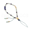Natural Lapis Lazuli & Carnelian & Peacock Green Agate Mobile Straps HJEW-JM03425-5