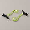 Bean Sprout Plastic Alligator Hair Clips PHAR-WH0017-05R-2